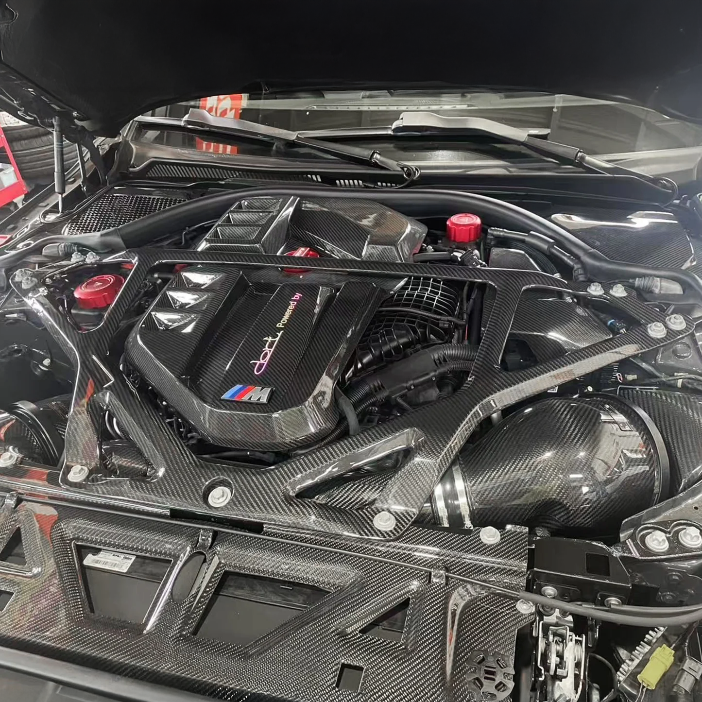 BMW Pre-Preg Carbon Fiber CSL Style Engine Strut Brace for G87 M2 & G80 M3 & G82 M4