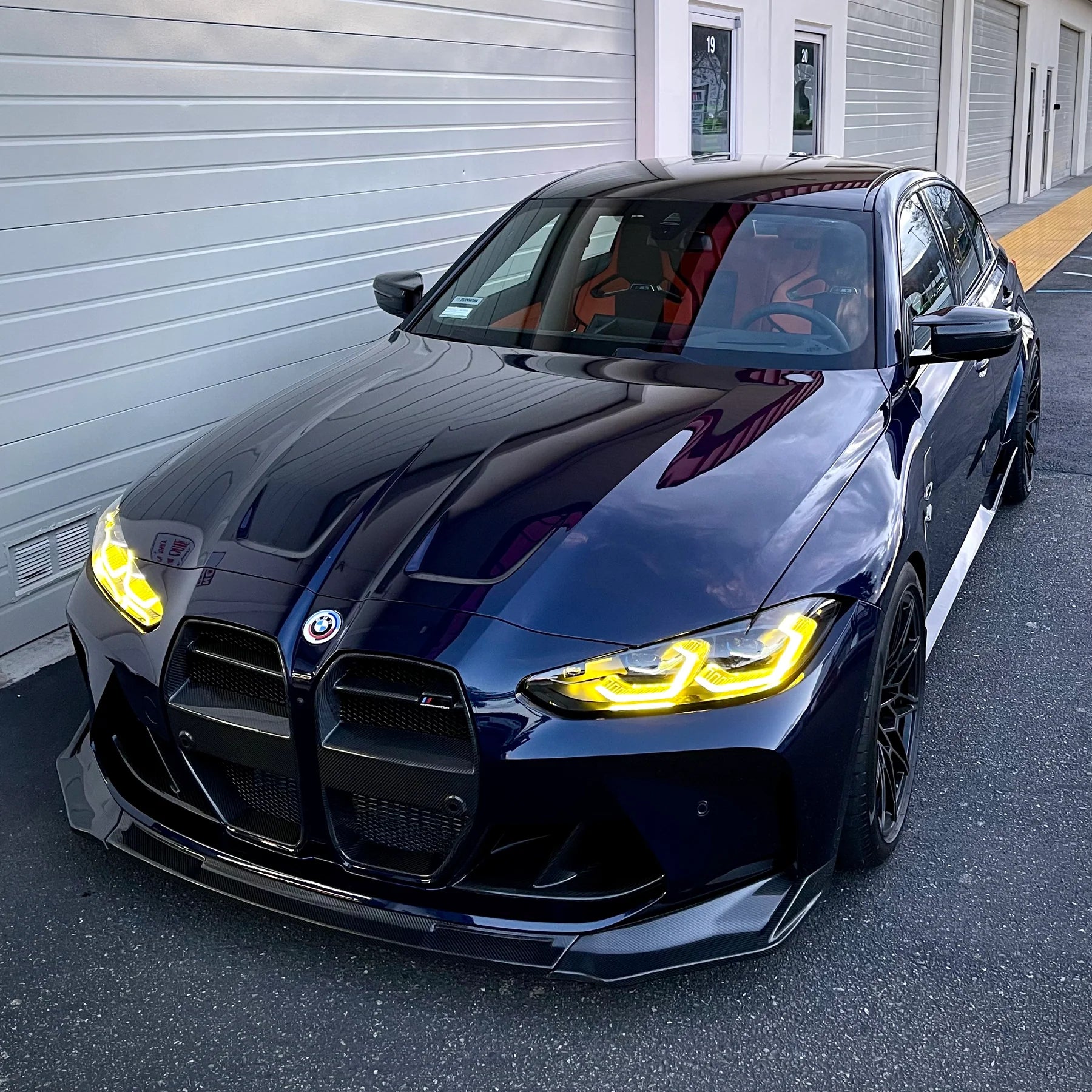 BMW Pre-Preg Carbon Fiber Vorsteiner Style Front Splitter for G80 M3 & G82 M4