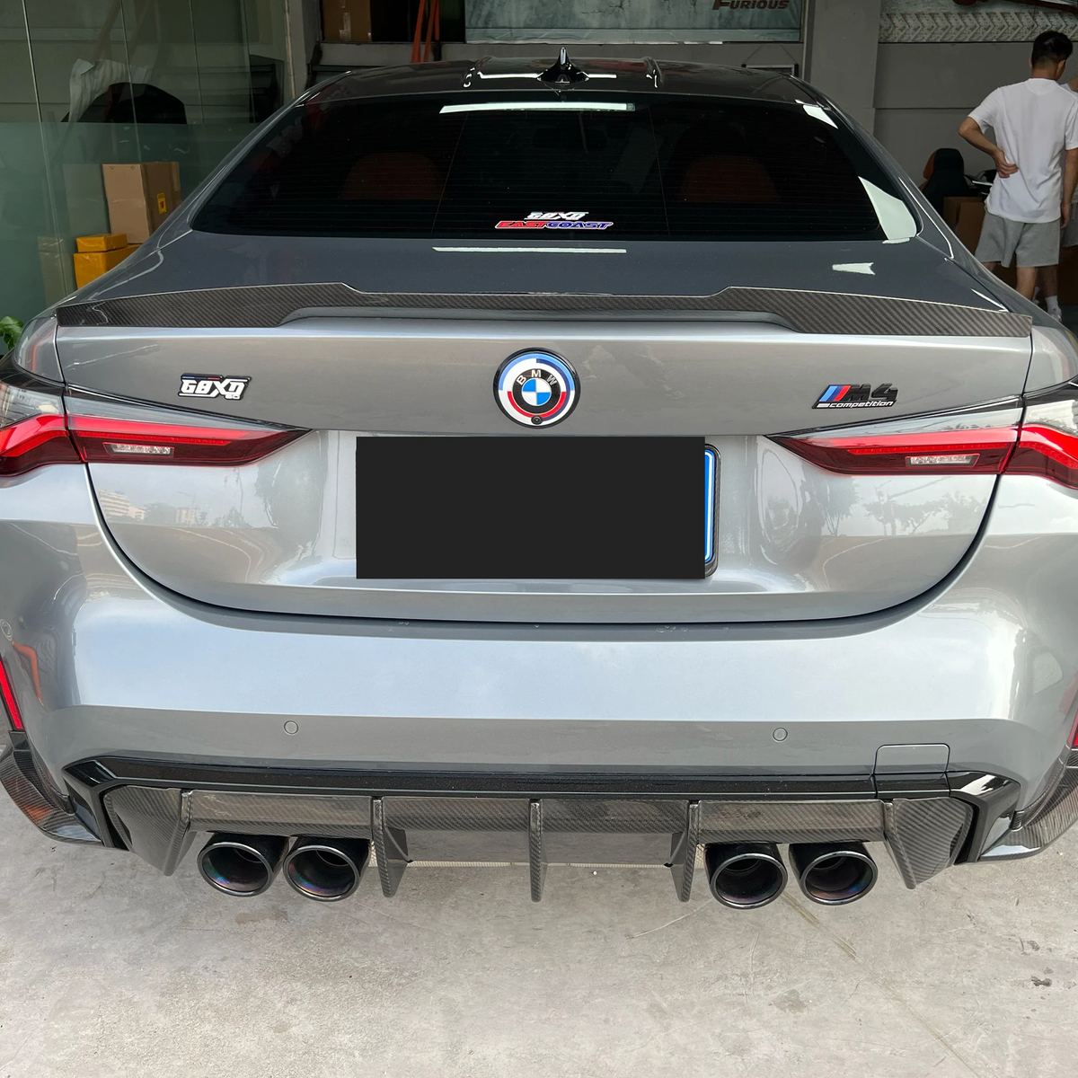 BMW Pre-Preg Carbon Fiber M4 Style Rear Spoiler for G80 M3 & G82 M4 & G20 3 Series & G22 4 Series