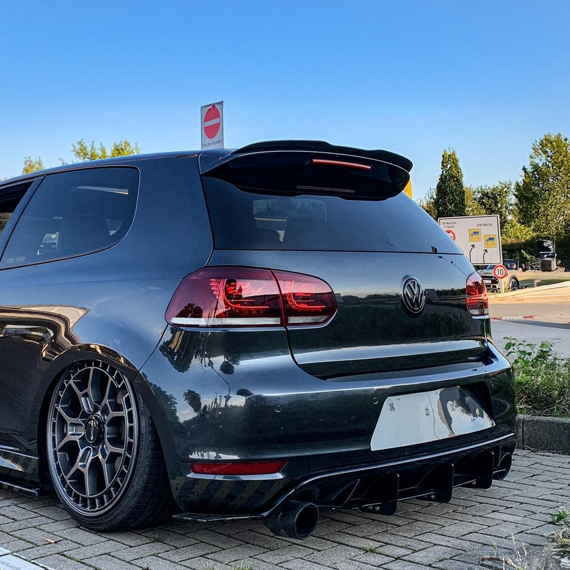 Volkswagen Golf Gloss Black Maxton Style Rear Roof Spoiler MK6