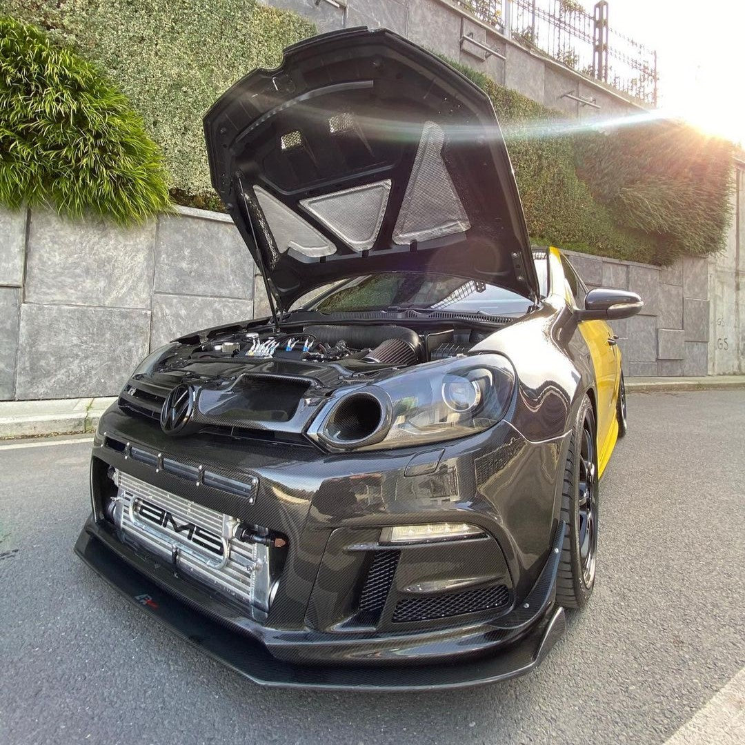 Volkswagen Carbon Fiber Headlight & Intake Duct for MK6R