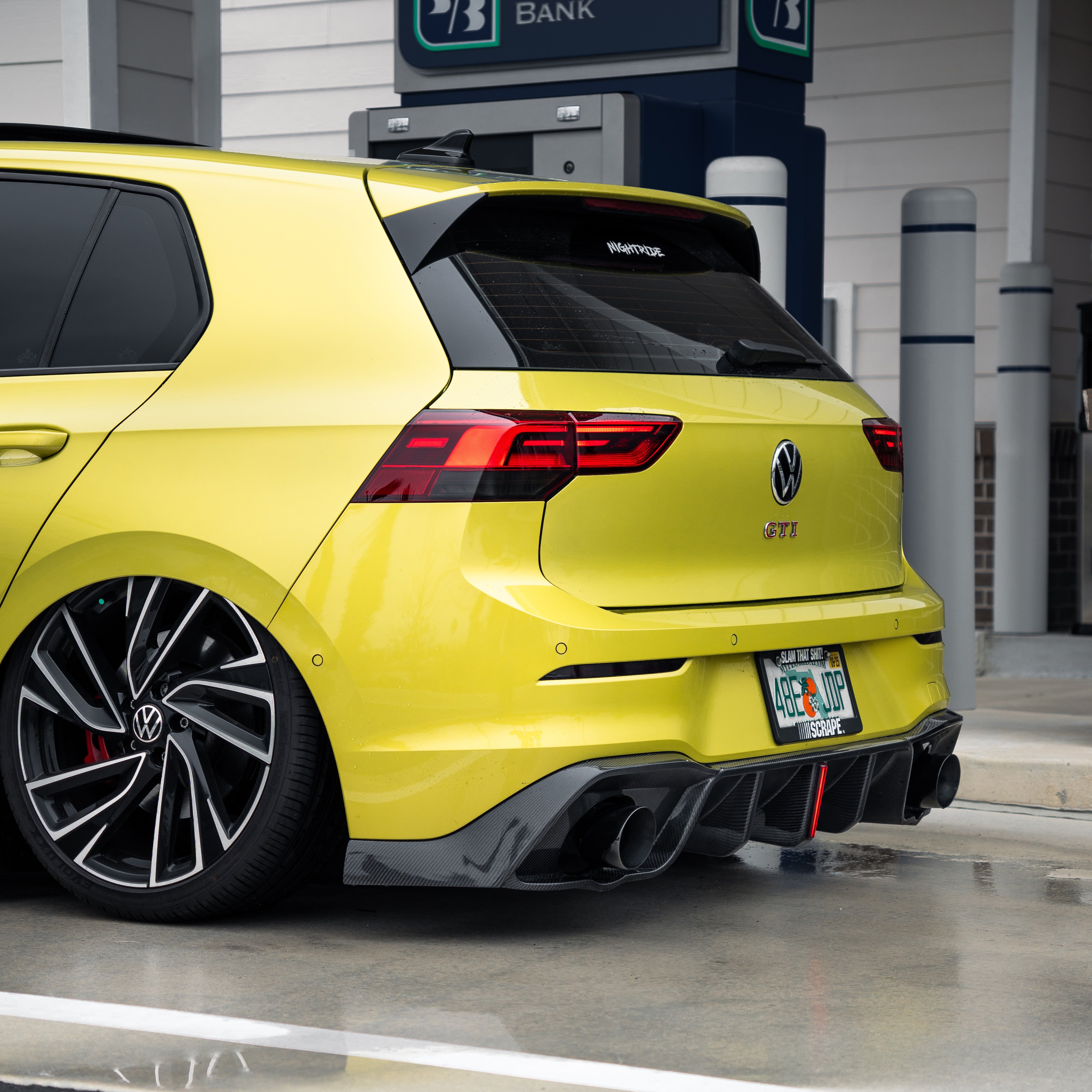 Volkswagen Empero Designs Pre-Preg Carbon Fiber Rear Diffuser for Golf MK8 GTI & R