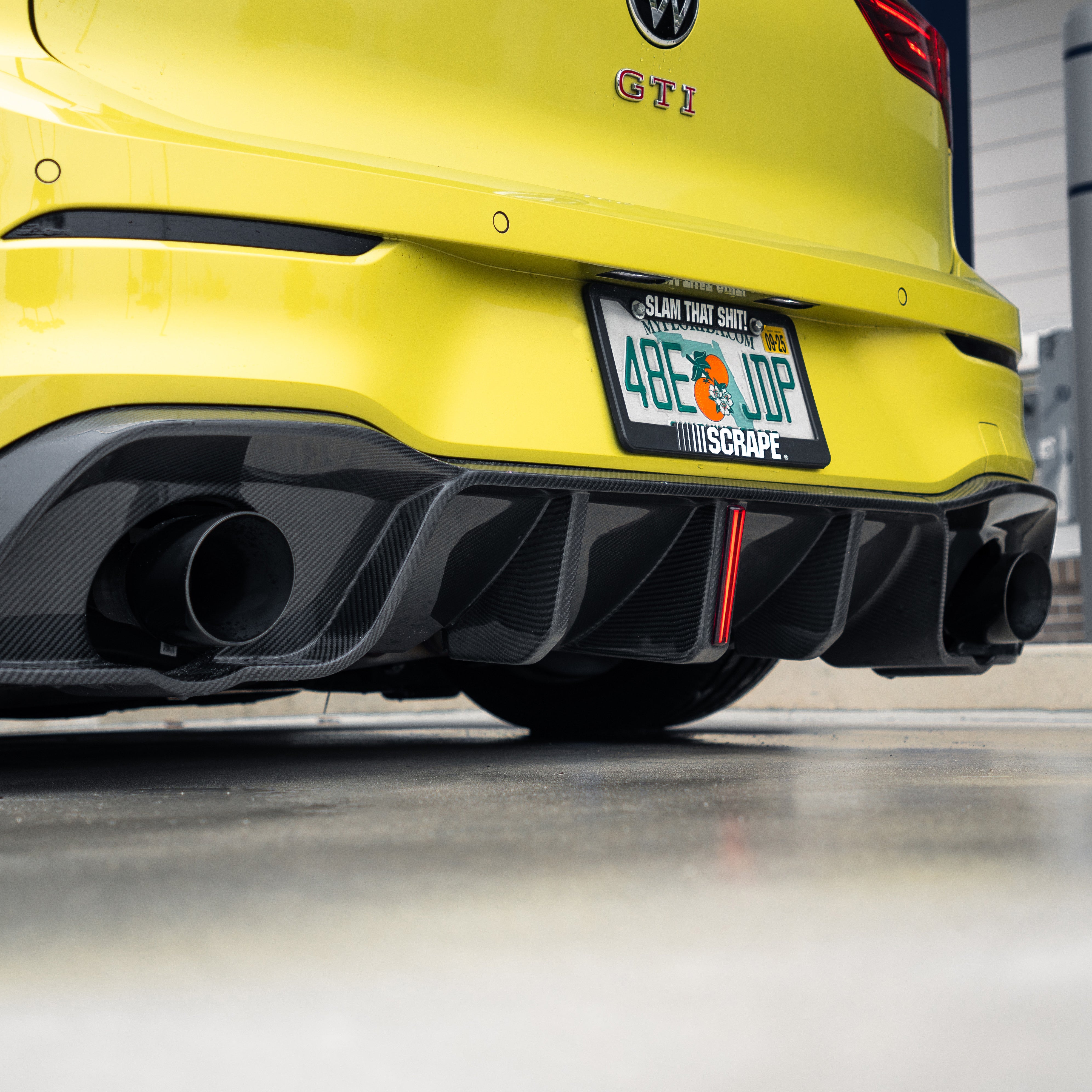 Volkswagen Empero Designs Pre-Preg Carbon Fiber Rear Diffuser for Golf MK8 GTI & R
