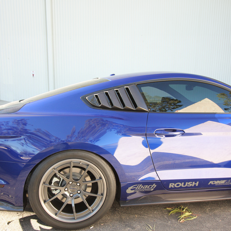 Ford Carbon Fiber Side Window Louvers for Mustang 2015-2023