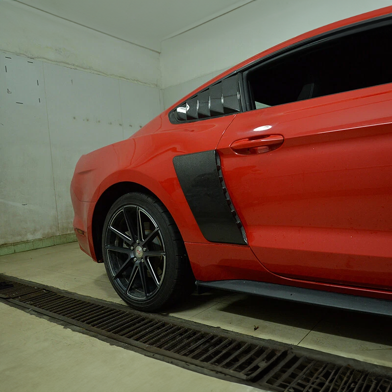 Ford Carbon Fiber Rear Fender Vent Trim for Mustang 2015-2017