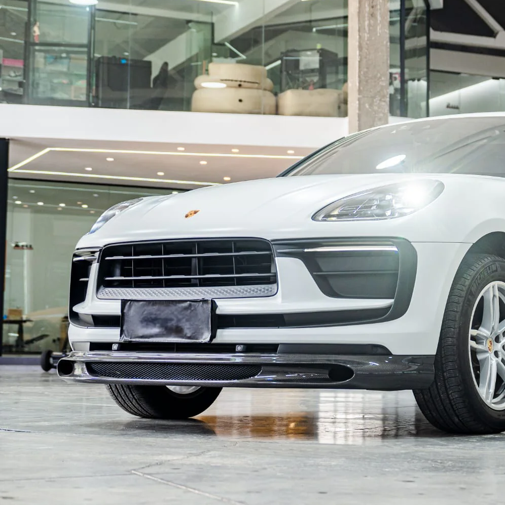 Porsche Carbon Fiber JSL Style Front Splitter for Macan 2022-2024