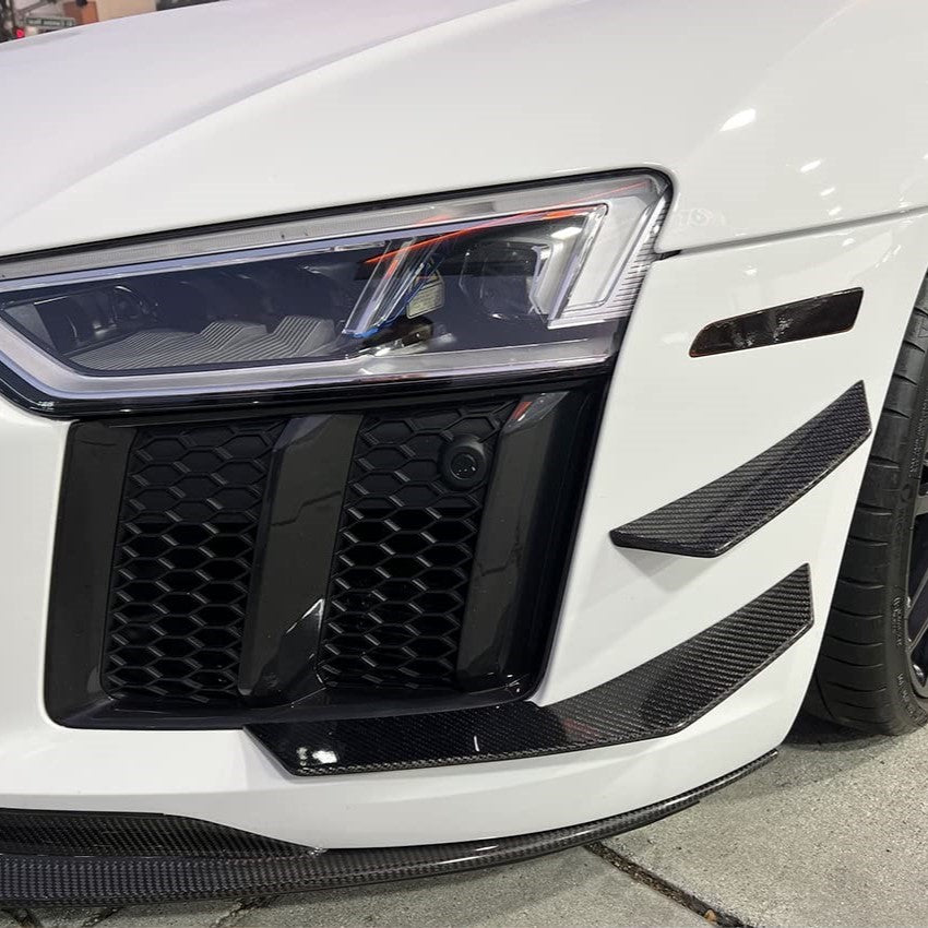 Audi Carbon Fiber Front Canards for R8 Gen 2 PFL