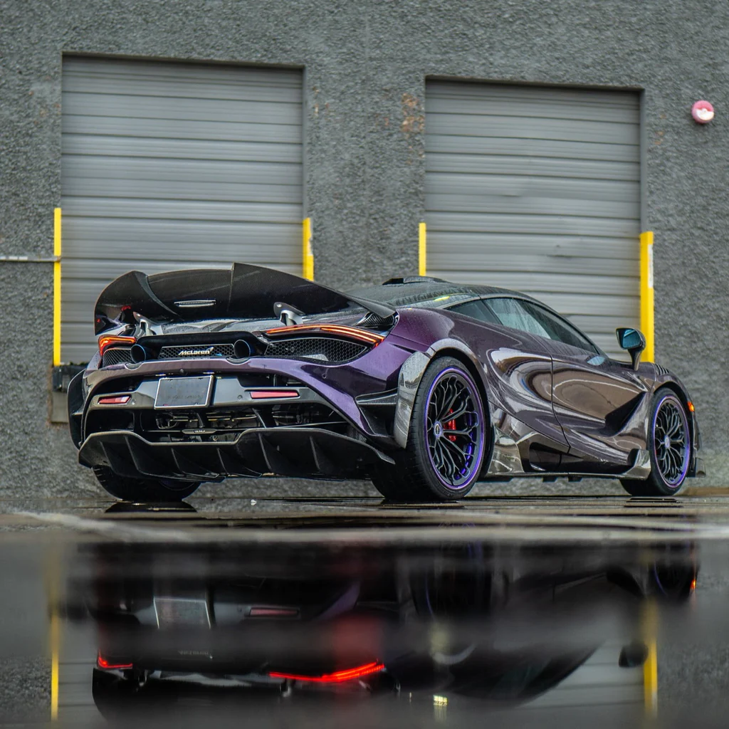 McLaren Pre-Preg Carbon Fiber & FRP Ryft Style Rear Bumper & Vents for 720S