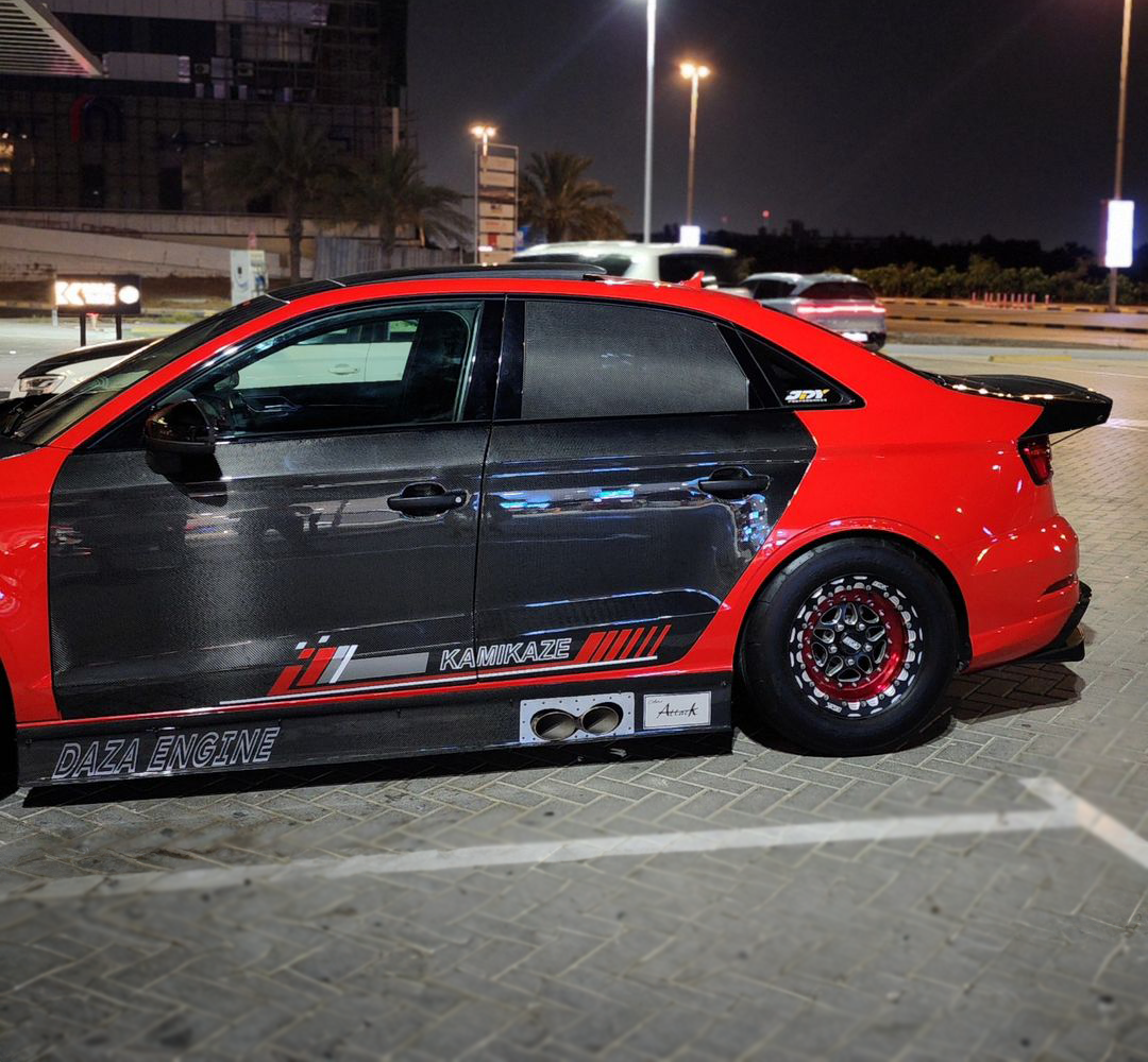 Audi Carbon Fiber Side Doors for 8V Sedan