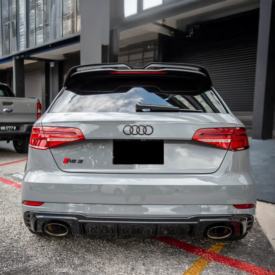 Audi Carbon Fiber Oettinger Style Rear Spoiler for 8V Hatchback