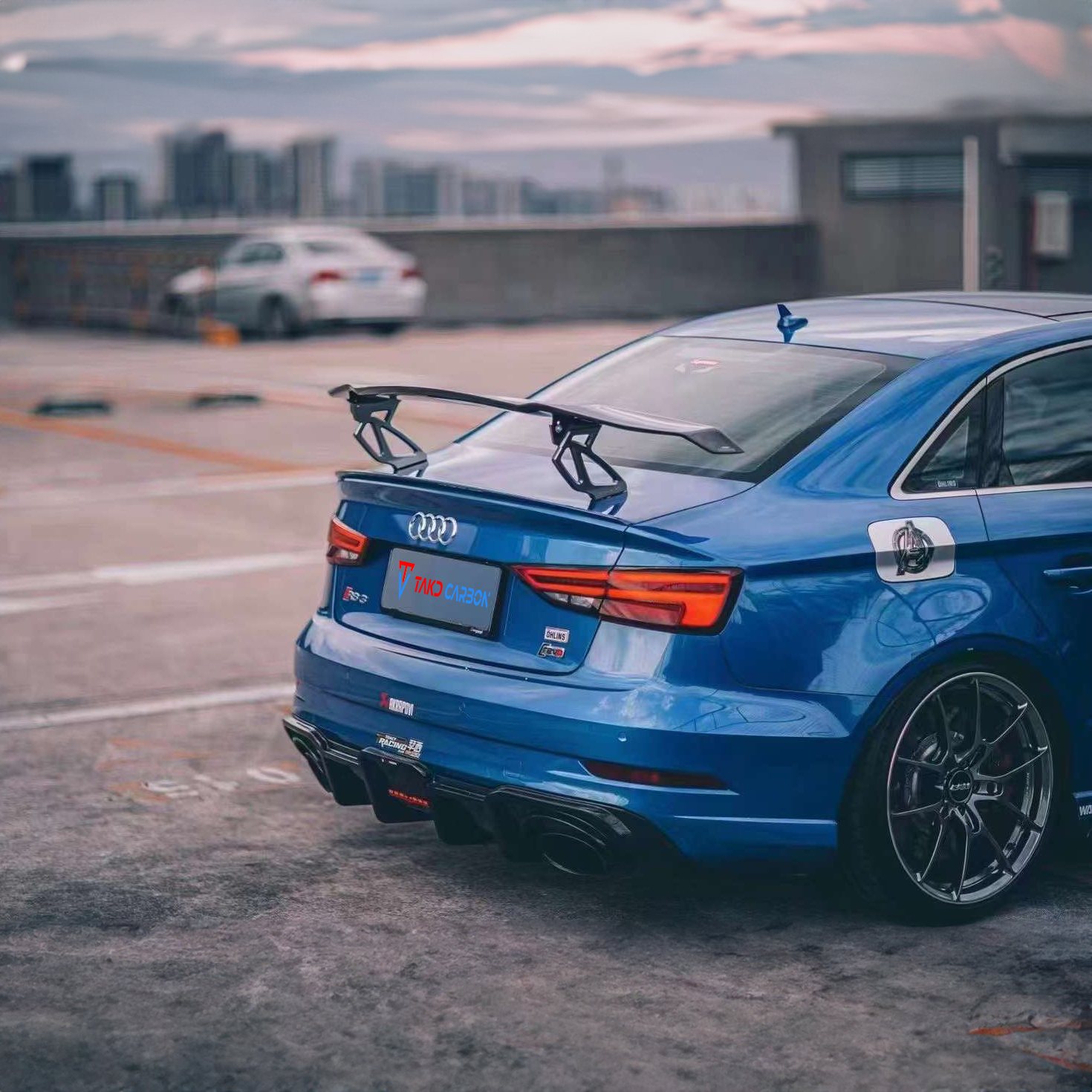 Audi TAKD Pre-Preg Carbon Fiber Rear Spoiler for 8V Sedan