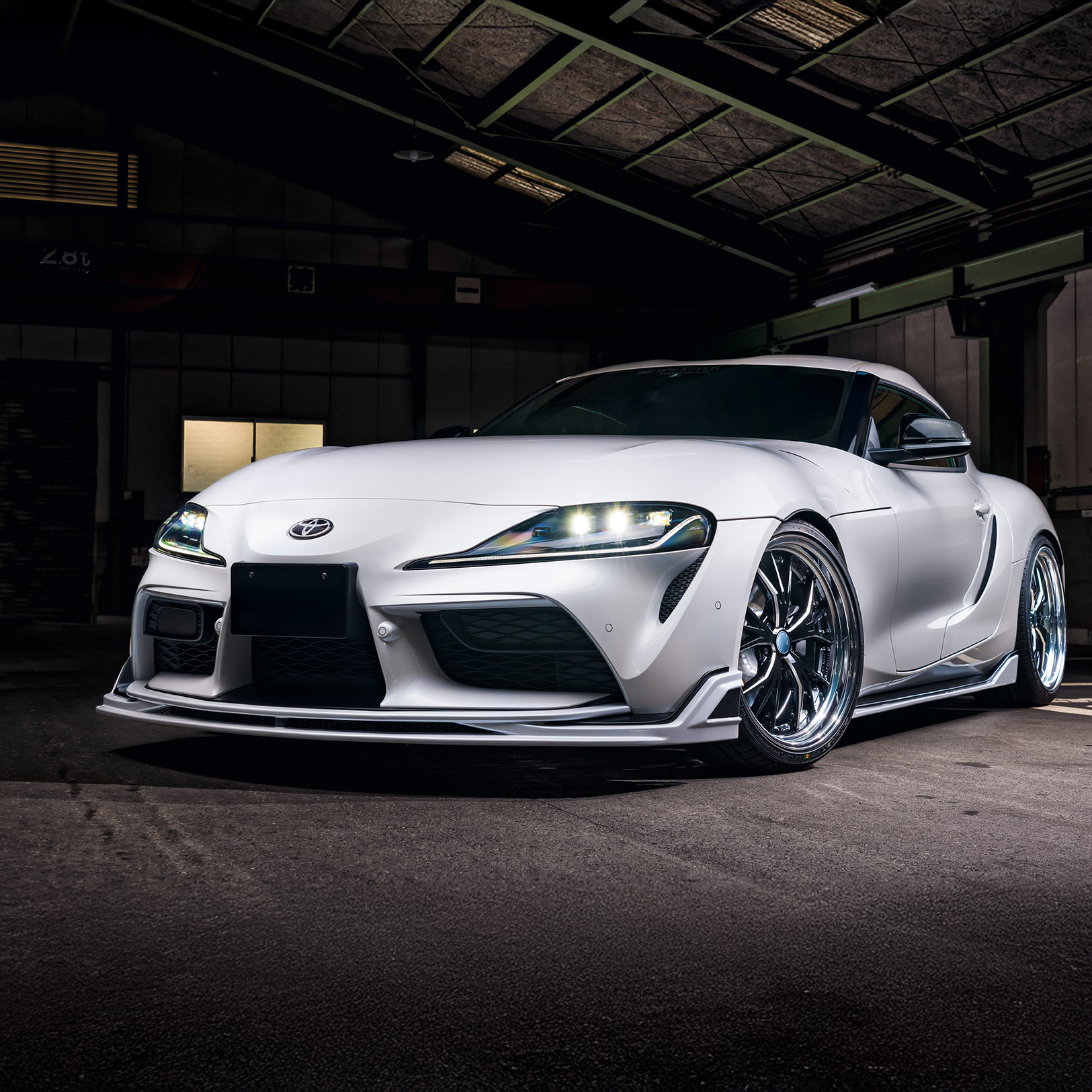 Toyota Carbon Fiber M'Z Speed Style Front Splitter for Supra A90