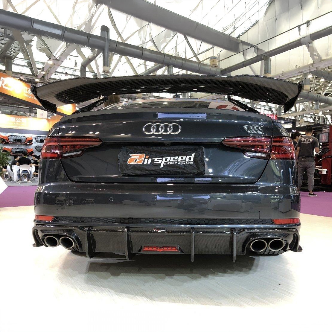 Audi TAKD V2 Pre-Preg Carbon Fiber Rear Diffuser & Spats for B9 A4 & S4 PFL