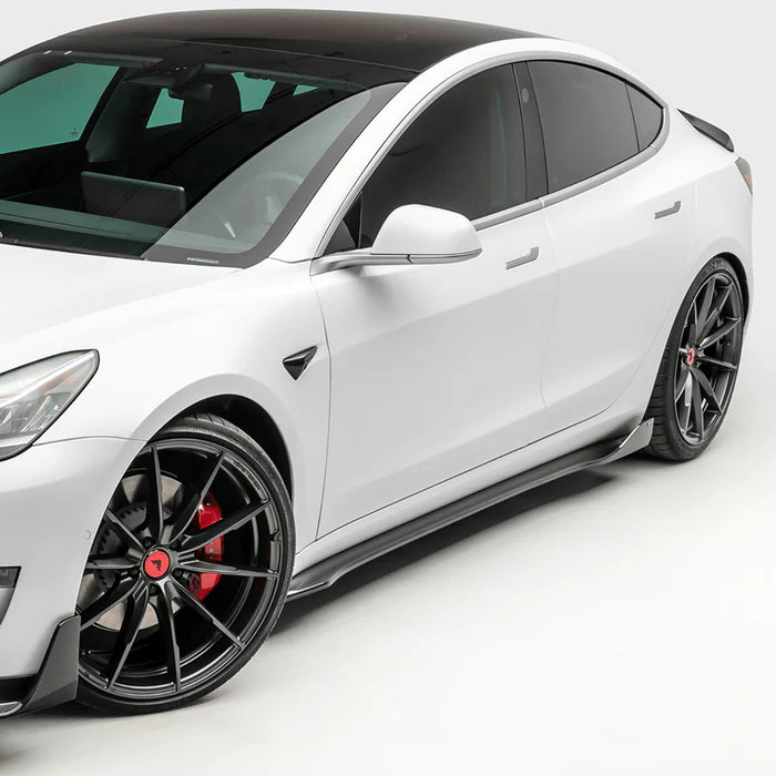 Tesla Carbon Fiber Vorsteiner Style Side Skirts for Model 3 2016-2023