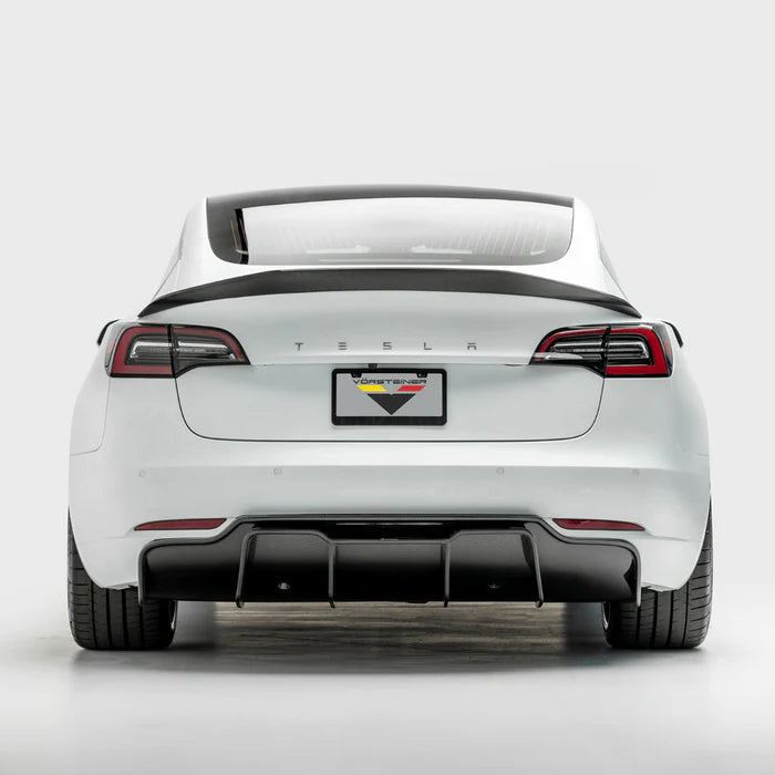Tesla Carbon Fiber Vorsteiner Style Rear Spoiler for Model 3 2016-2023