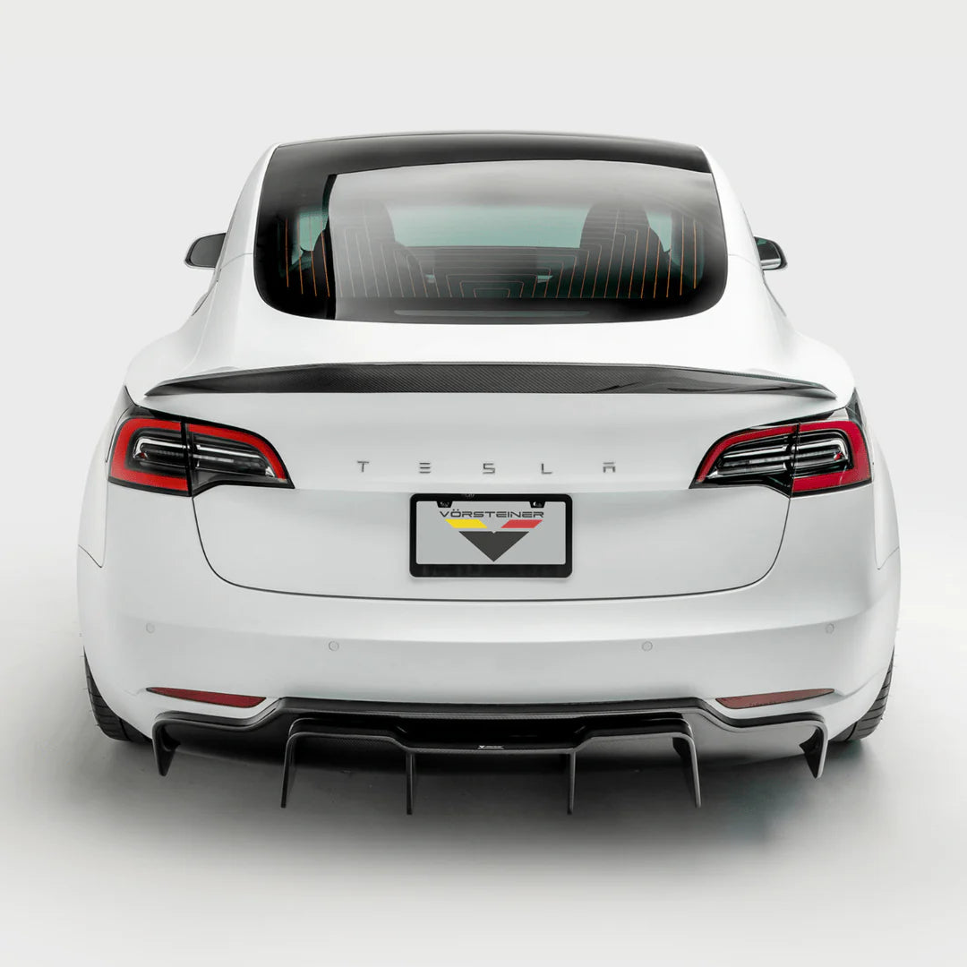 Tesla Carbon Fiber Vorsteiner Style Rear Spoiler for Model 3 2016-2023