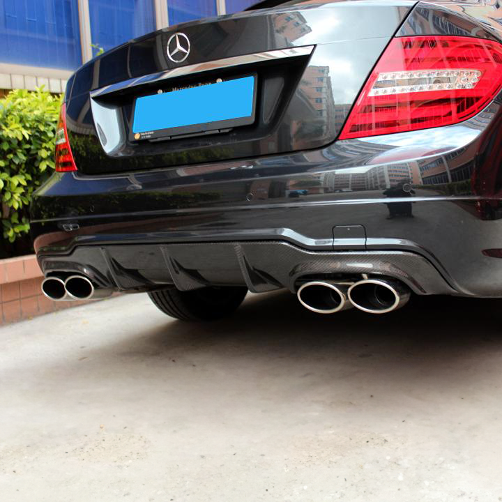 Mercedes Carbon Fiber OEM Style Rear Diffuser for W204 C63