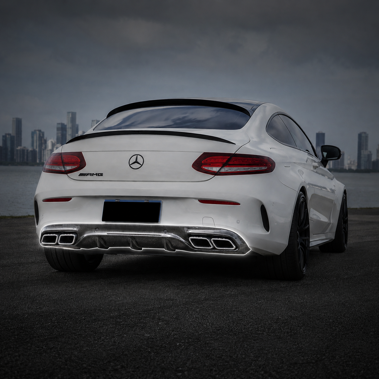Mercedes Carbon Fiber OEM Style Rear Diffuser for C205 C63/S PFL
