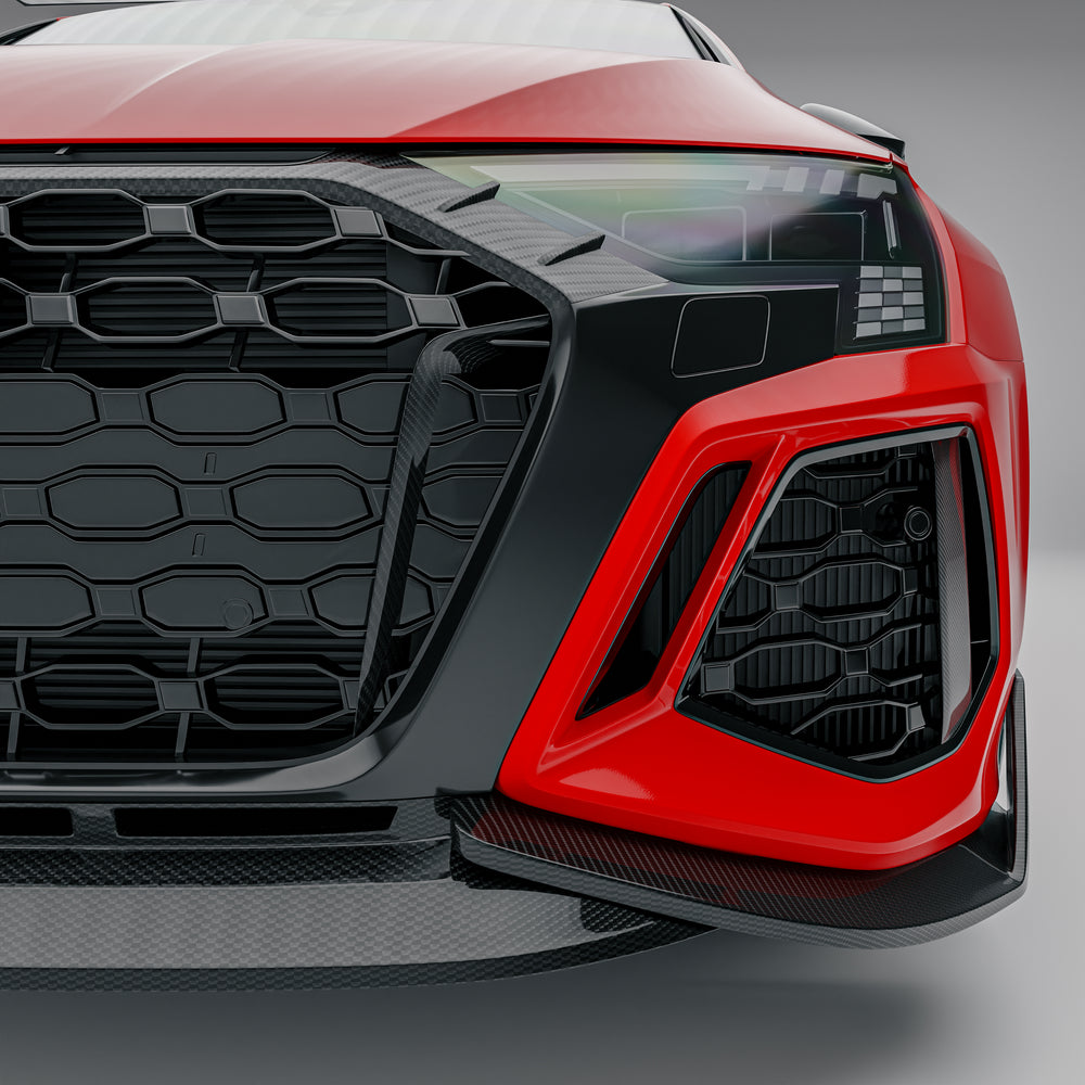 Audi Dry Carbon Fiber Spectre Front Splitter for 8Y RS3