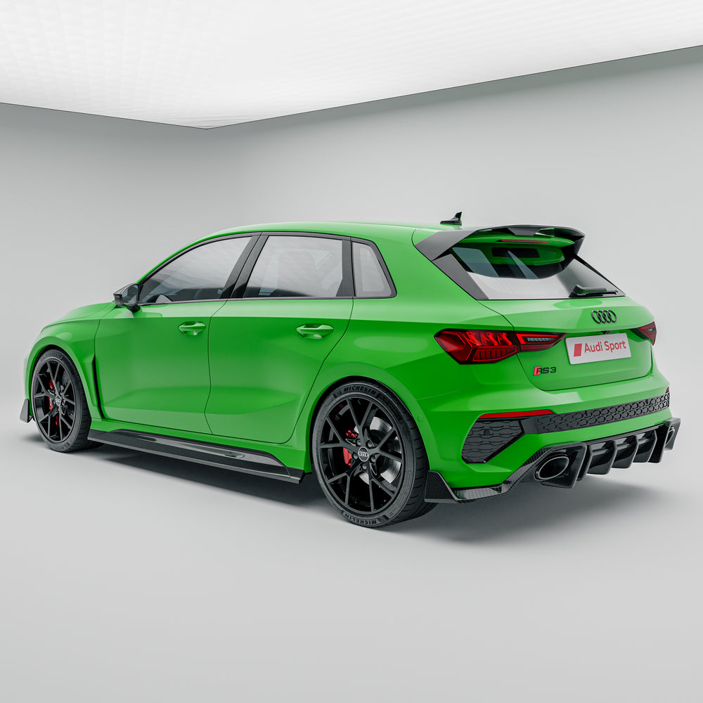 Audi Dry Carbon Fiber Spectre Rear Diffuser for 8Y RS3 Sportback