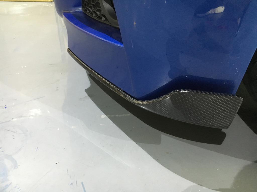 BMW Carbon Fiber ML Style Front Splitter Extensions for F30