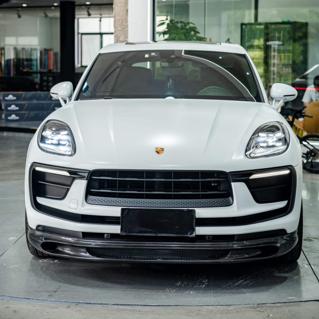 Porsche Carbon Fiber Front Splitter for Macan 2022-2023