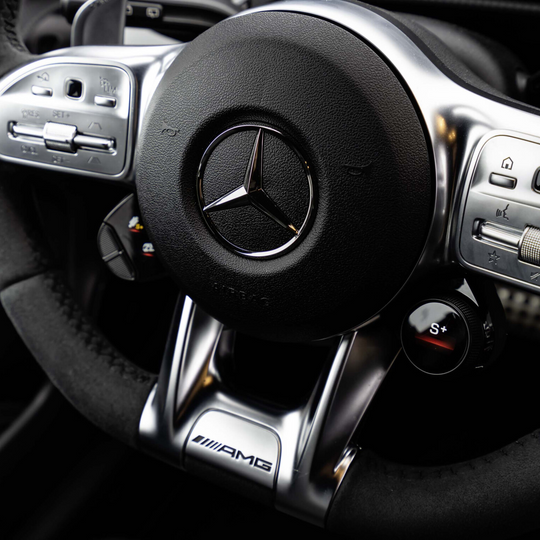 Mercedes AMG Flat Bottom Steering Wheel Lower Trim Cover (2019+)
