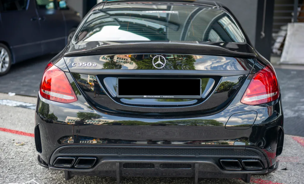 Mercedes Carbon Fiber PSM Style Rear Spoiler for W205 Sedan – Euro ...