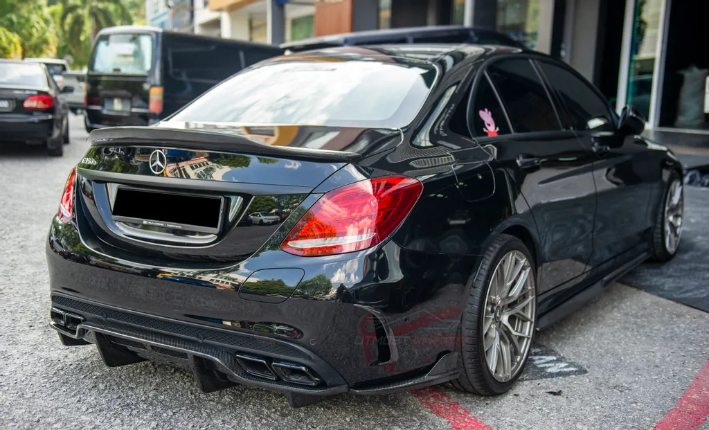 Mercedes Carbon Fiber PSM Style Rear Spoiler for W205 Sedan – Euro ...