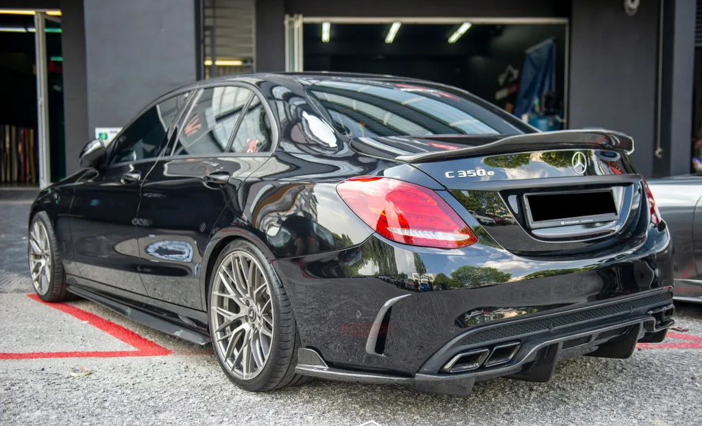 Mercedes Carbon Fiber PSM Style Rear Spoiler for W205 Sedan – Euro ...