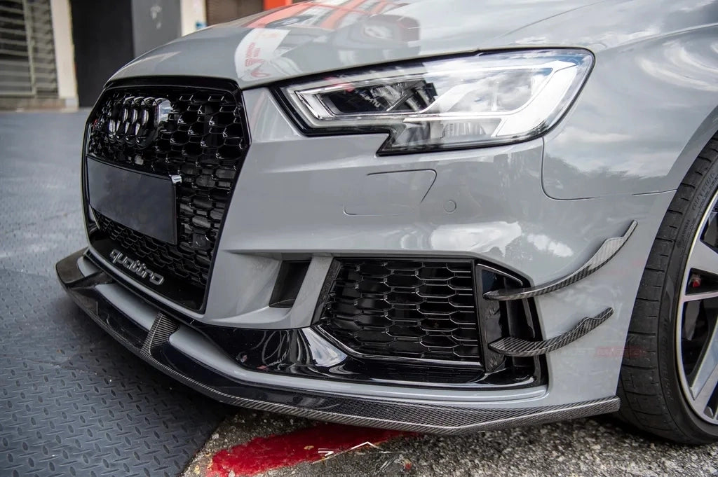 Audi Carbon Fiber JCS Style Front Splitter for 8V RS3 FL