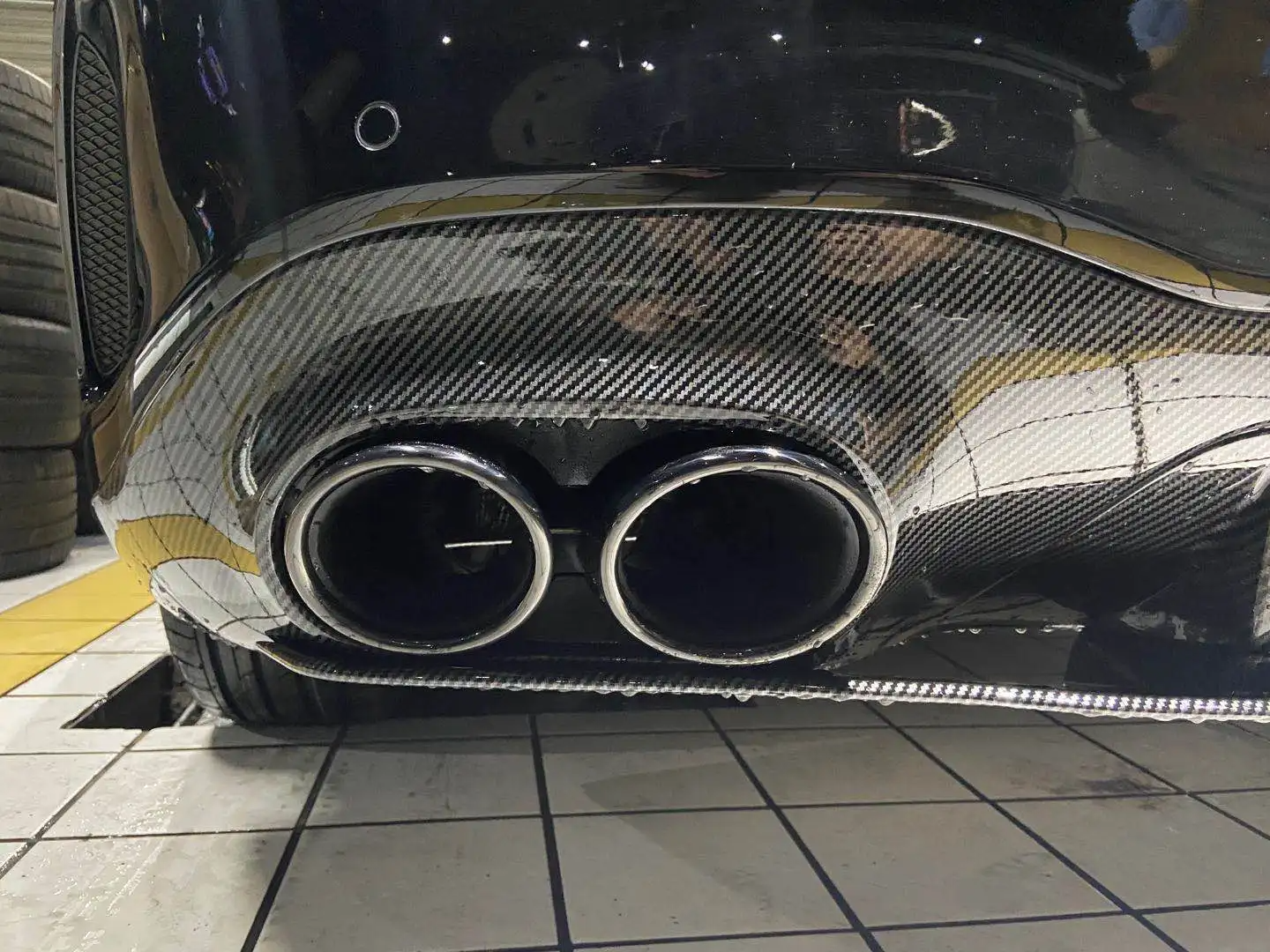 Mercedes Empero Designs Carbon Fiber Rear Diffuser for W177 A45/S