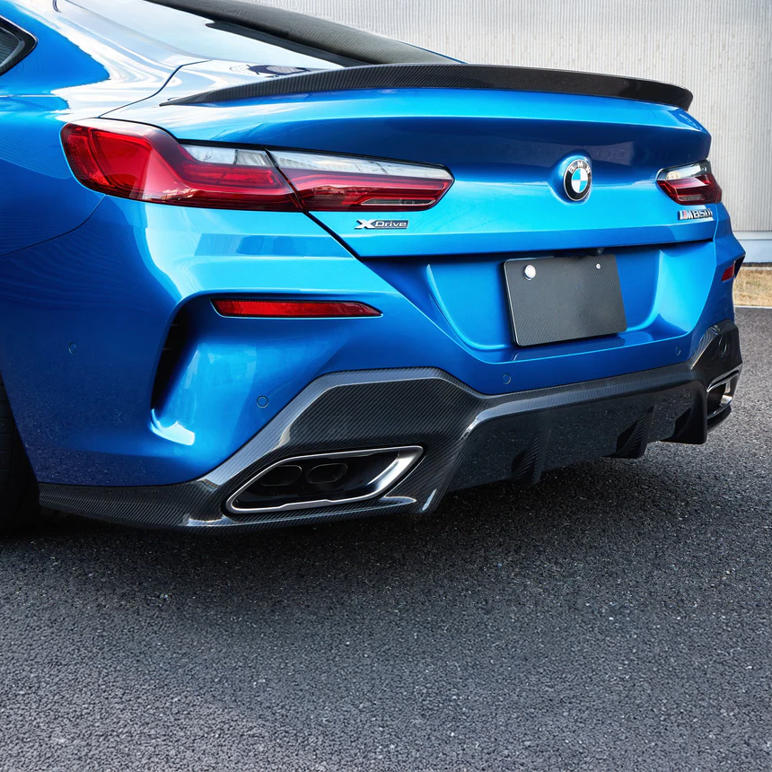 BMW Pre-Preg Carbon Fiber 3D Style Rear Diffuser for G14/G15/G16 8 Series