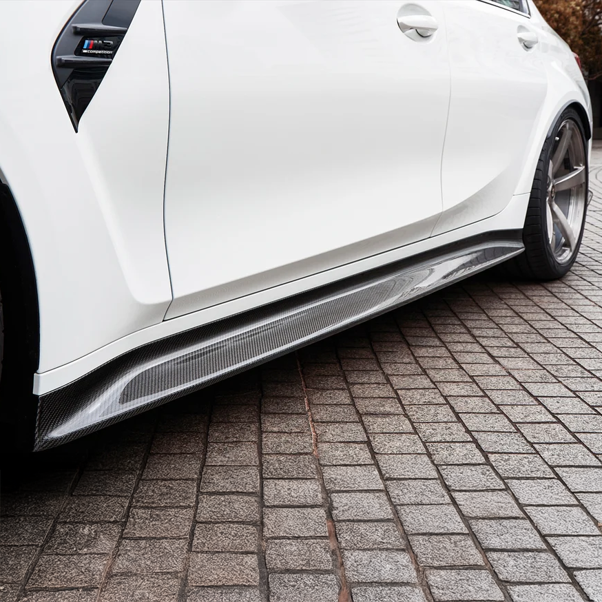 BMW Pre-Preg Carbon Fiber 3D Style Side Skirts for G80 M3