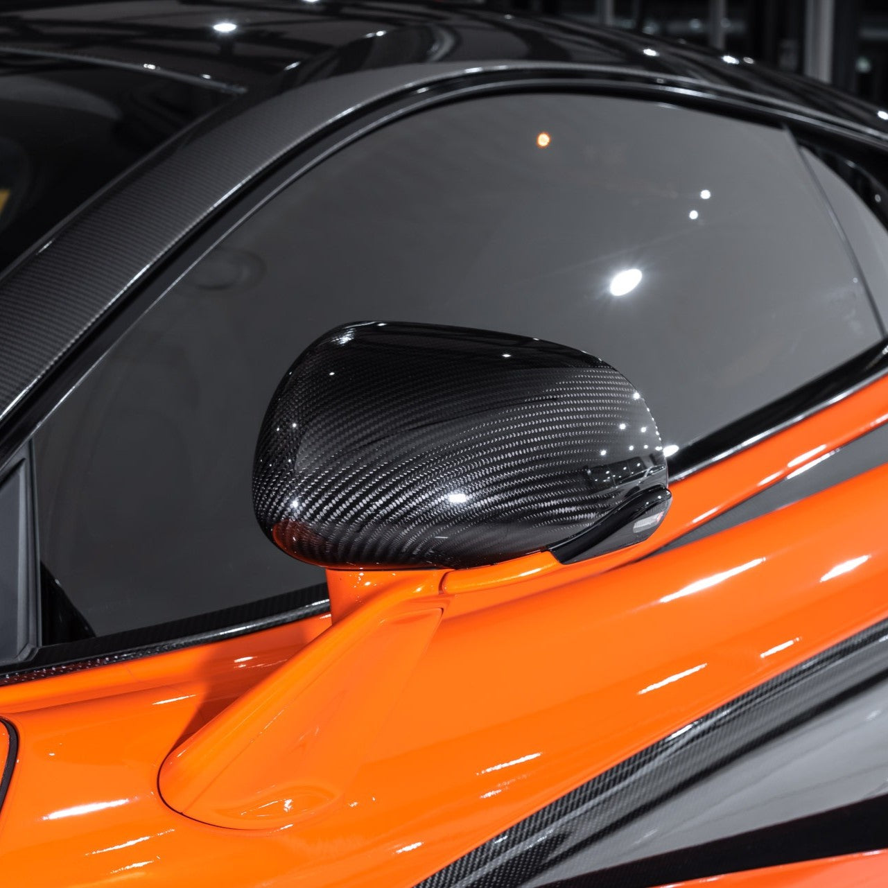 McLaren Pre-Preg Carbon Fiber Mirror Caps for 540C & 570GT & 570S & 600LT & 650S & 720S