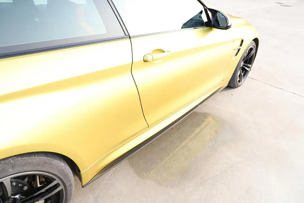 BMW Carbon Fiber M Performance Style Side Skirts for F82 M4