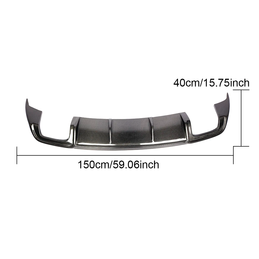 Audi Carbon Fiber Rear Diffuser for 8V A3 Standard FL