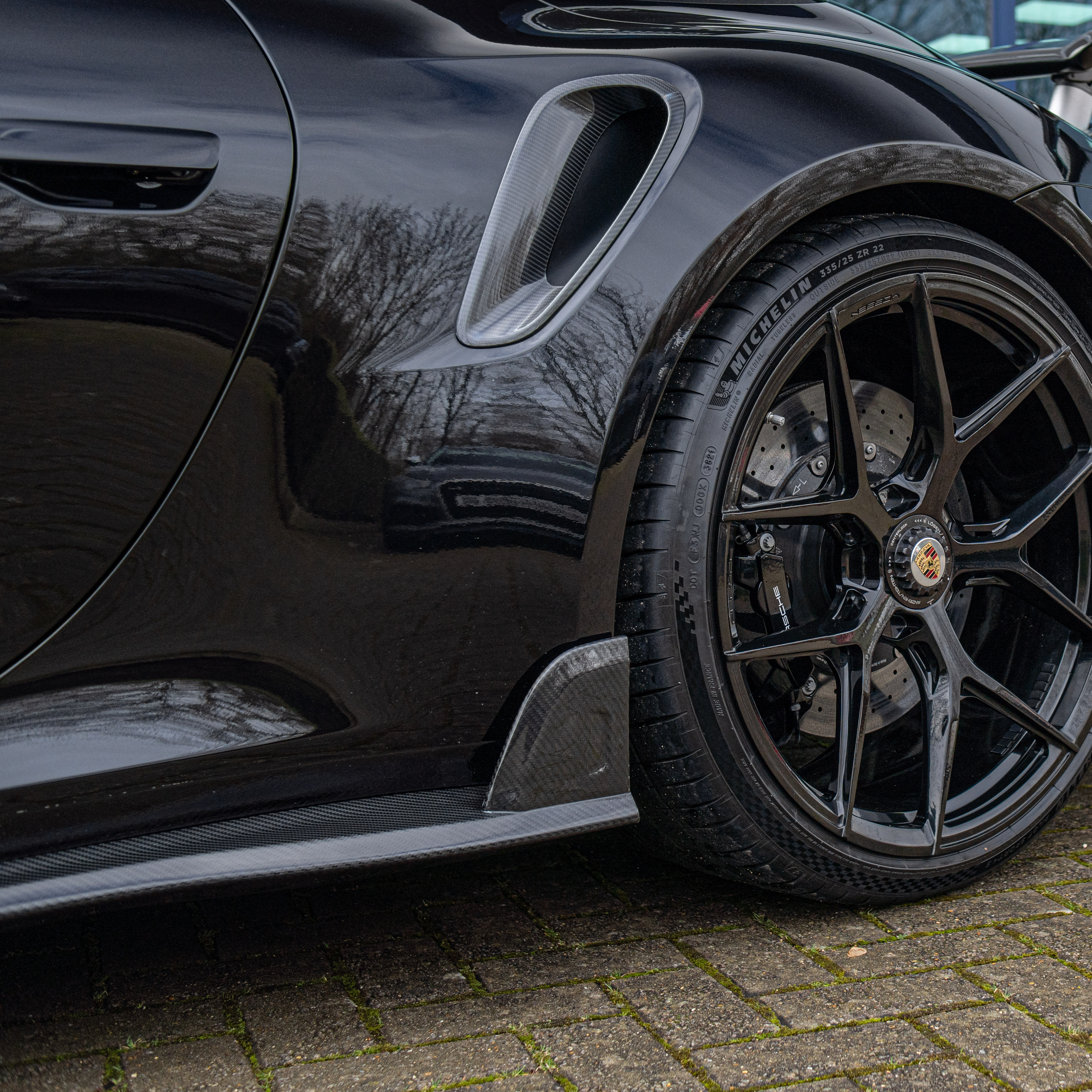 Porsche Pre-Preg Carbon Fiber JSL Style Side Skirts for 992 911 Turbo S