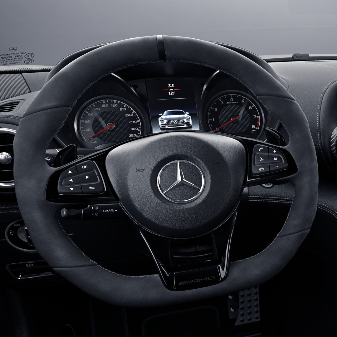 Mercedes AMG Flat Steering Wheel Lower Trim Cover (2015-2018)