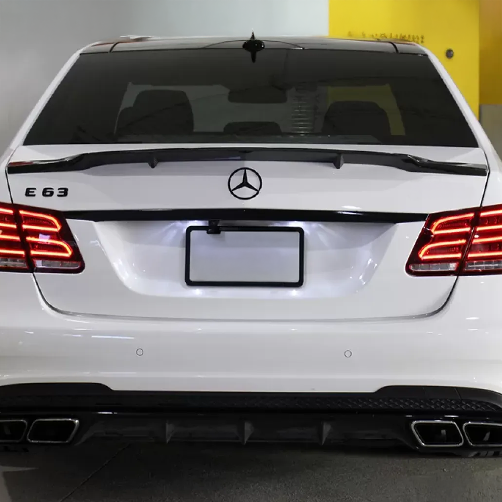 Mercedes Carbon Fiber Renntech Style Rear Spoiler for W212 Sedan