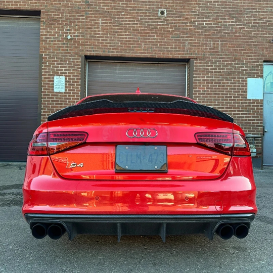 Audi Carbon Fiber PSM Style Rear Spoiler for B8 A4 PFL