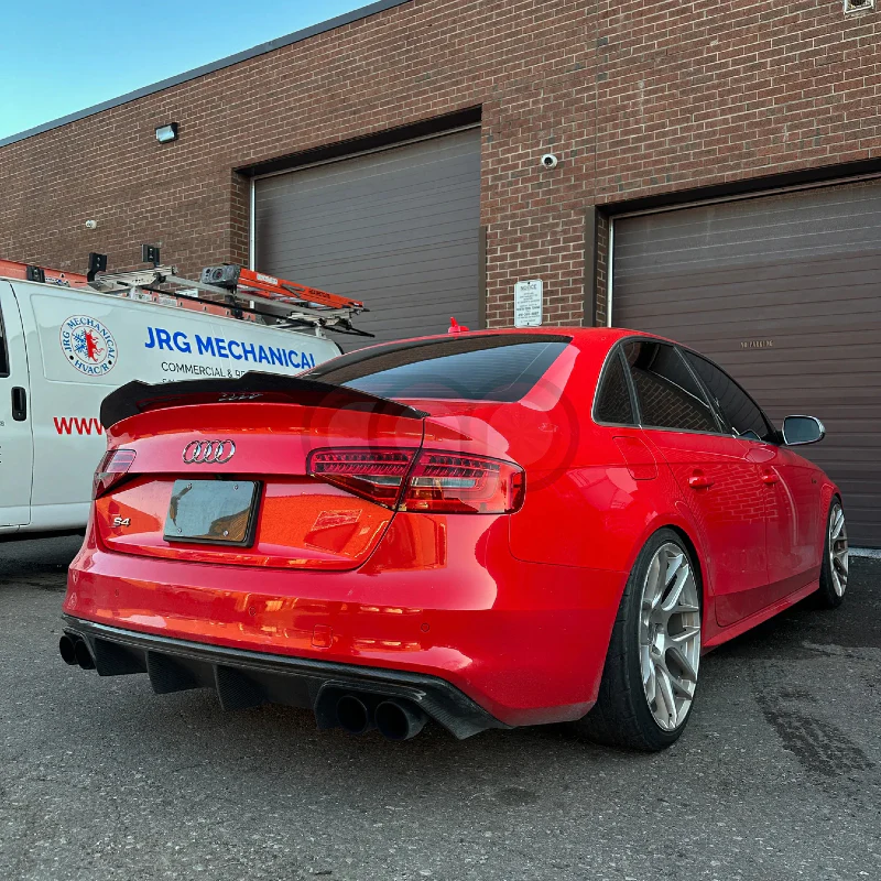 Audi Carbon Fiber PSM Style Rear Spoiler for B8 A4 Standard