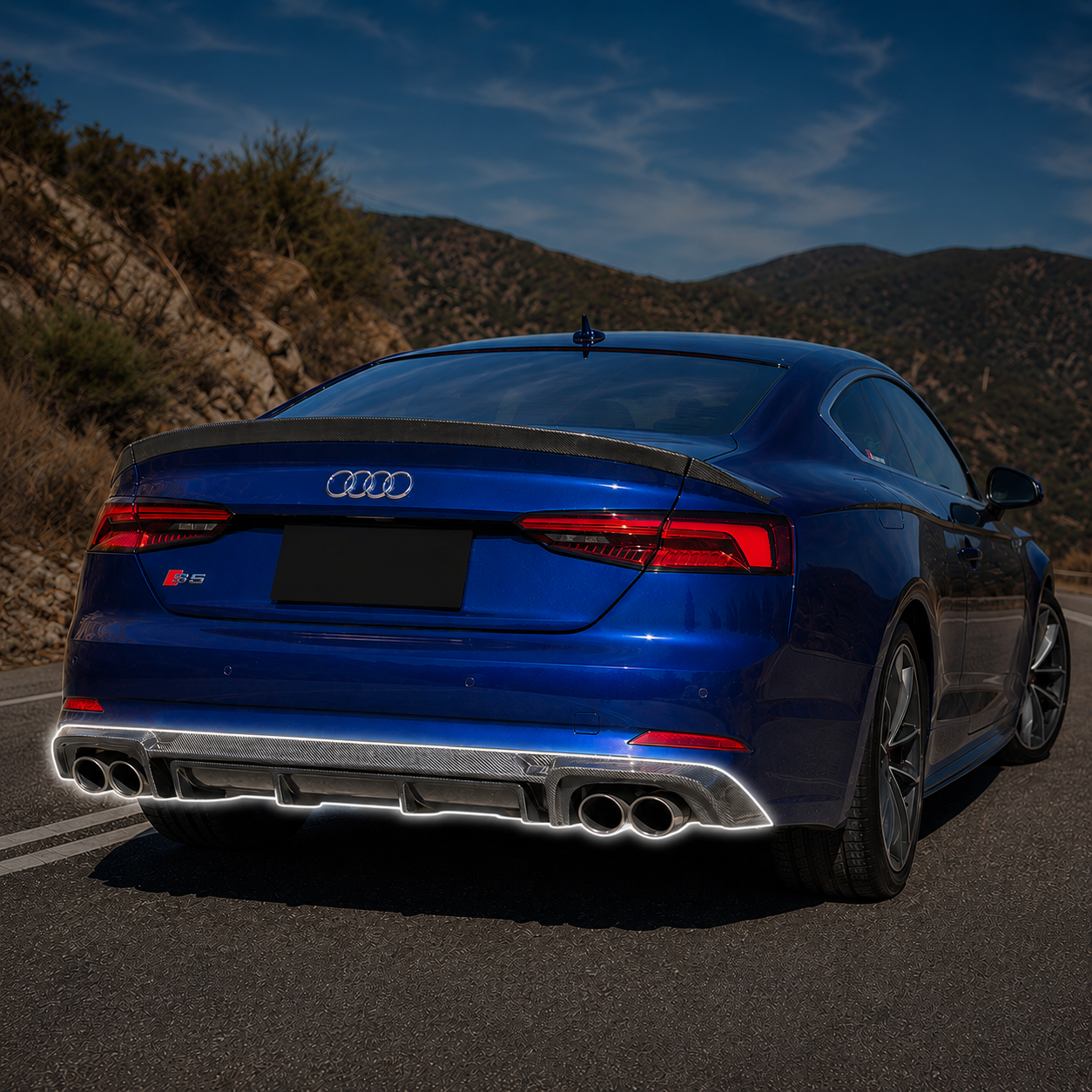 Audi Carbon Fiber ABT Style Rear Diffuser for B9 A5 / S5