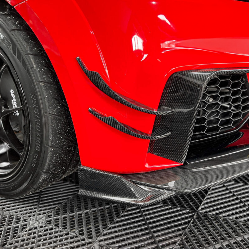Audi Carbon Fiber Front Bumper Canards for MK3 TTRS PFL