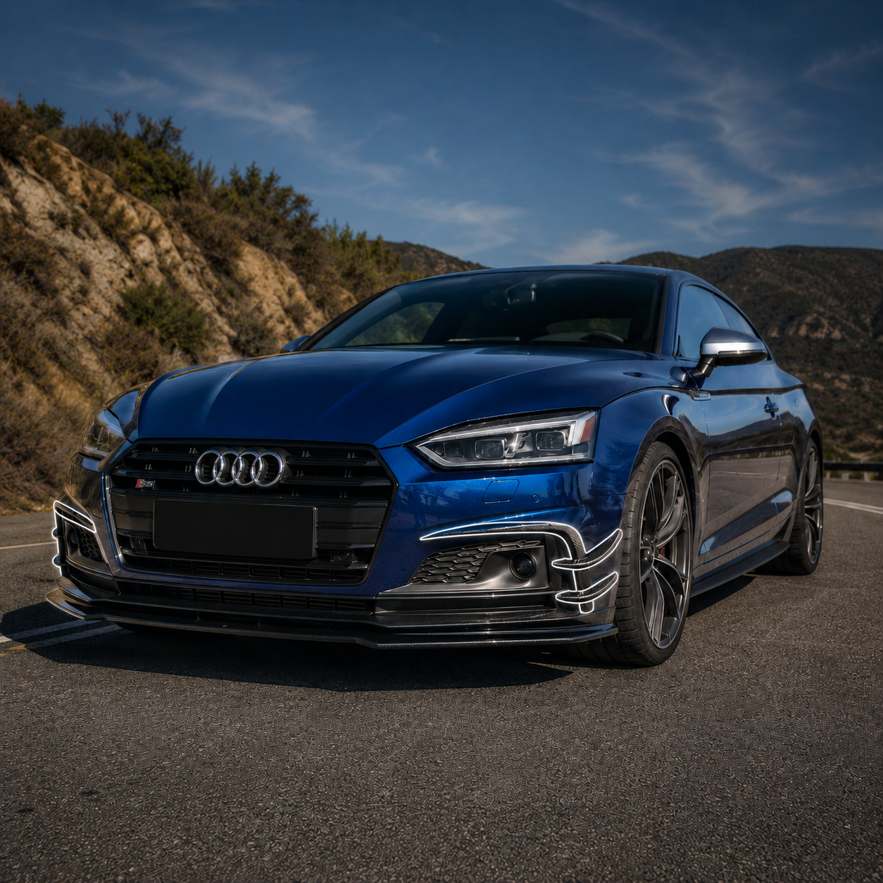 Audi Carbon Fiber JSL Style Front Canards for B9 A5 / S5