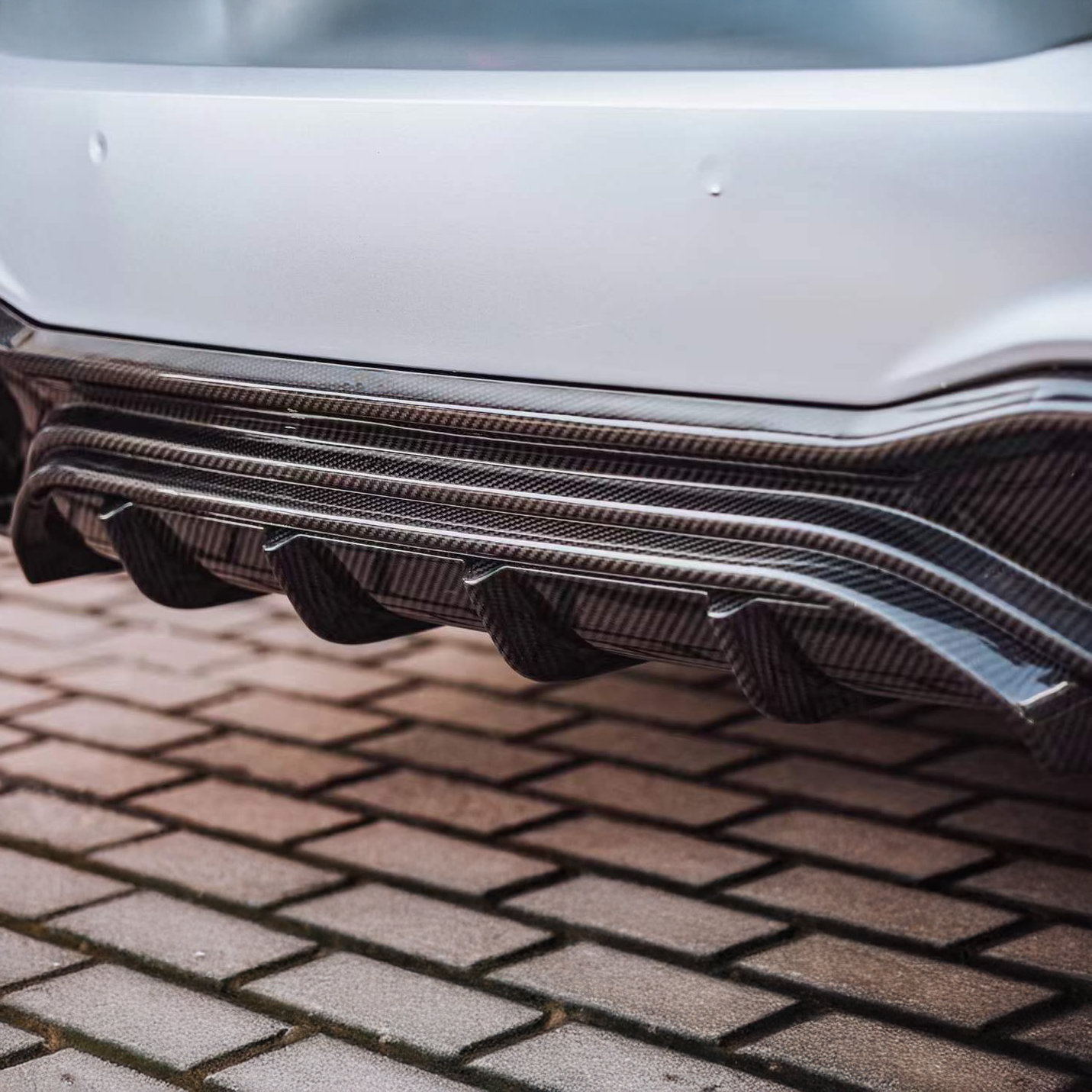 Audi Pre-Preg Carbon Fiber JSL V2 Style Rear Diffuser C8 & C8.5 A7 & S7