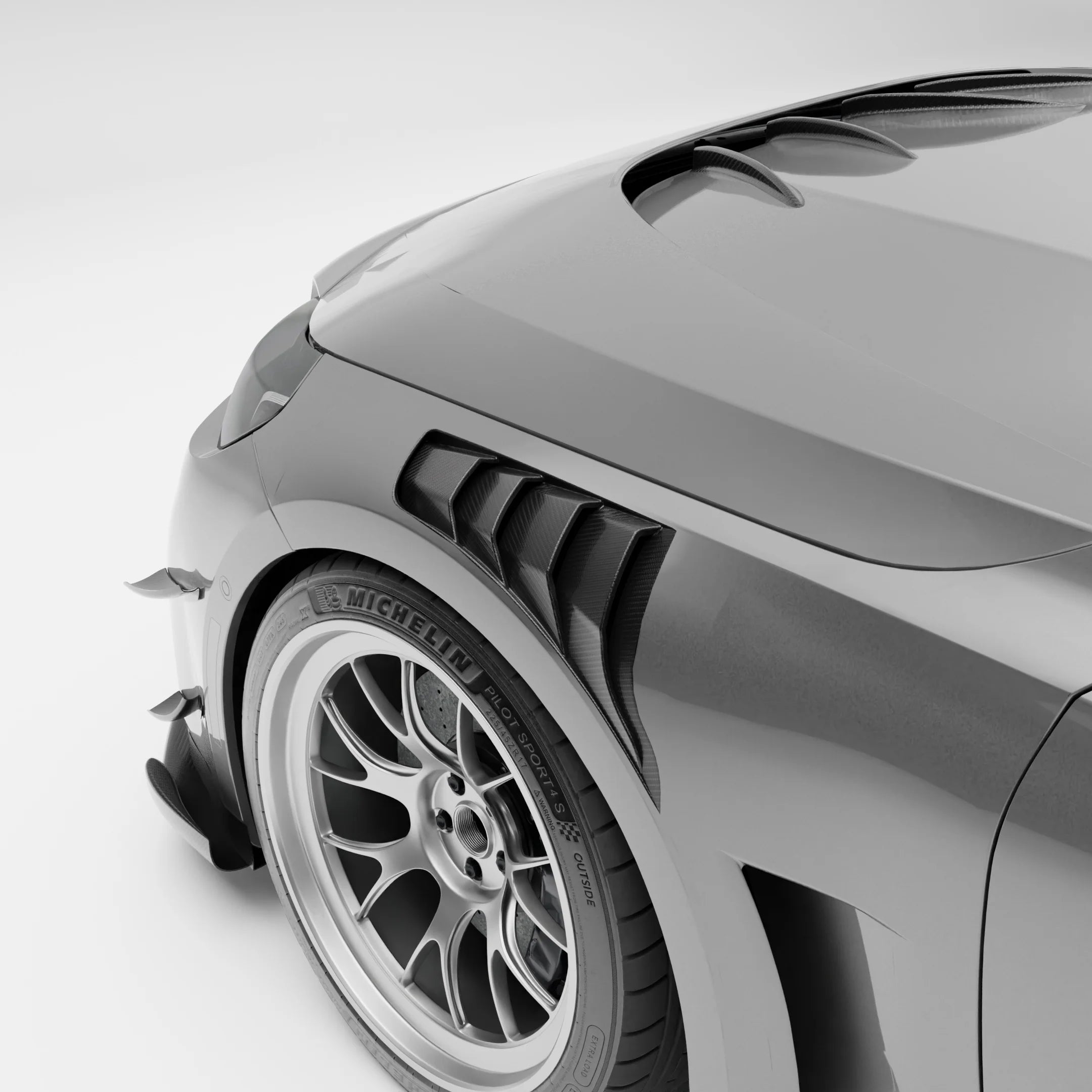 BMW RZ-R Pre-Preg Carbon Fiber Hybrid Front Fenders for G87 M2