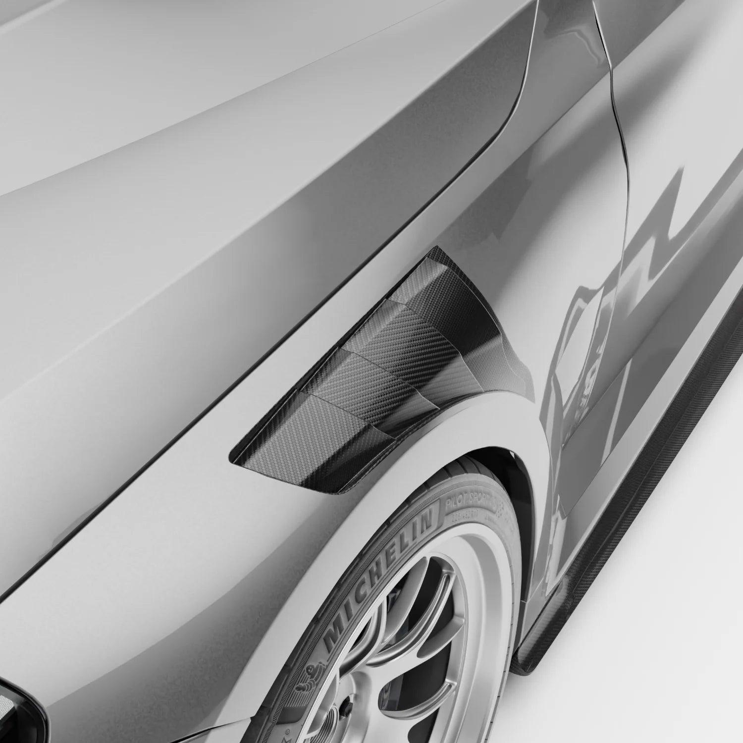 BMW RZ-R Pre-Preg Carbon Fiber Hybrid Front Fenders for G87 M2