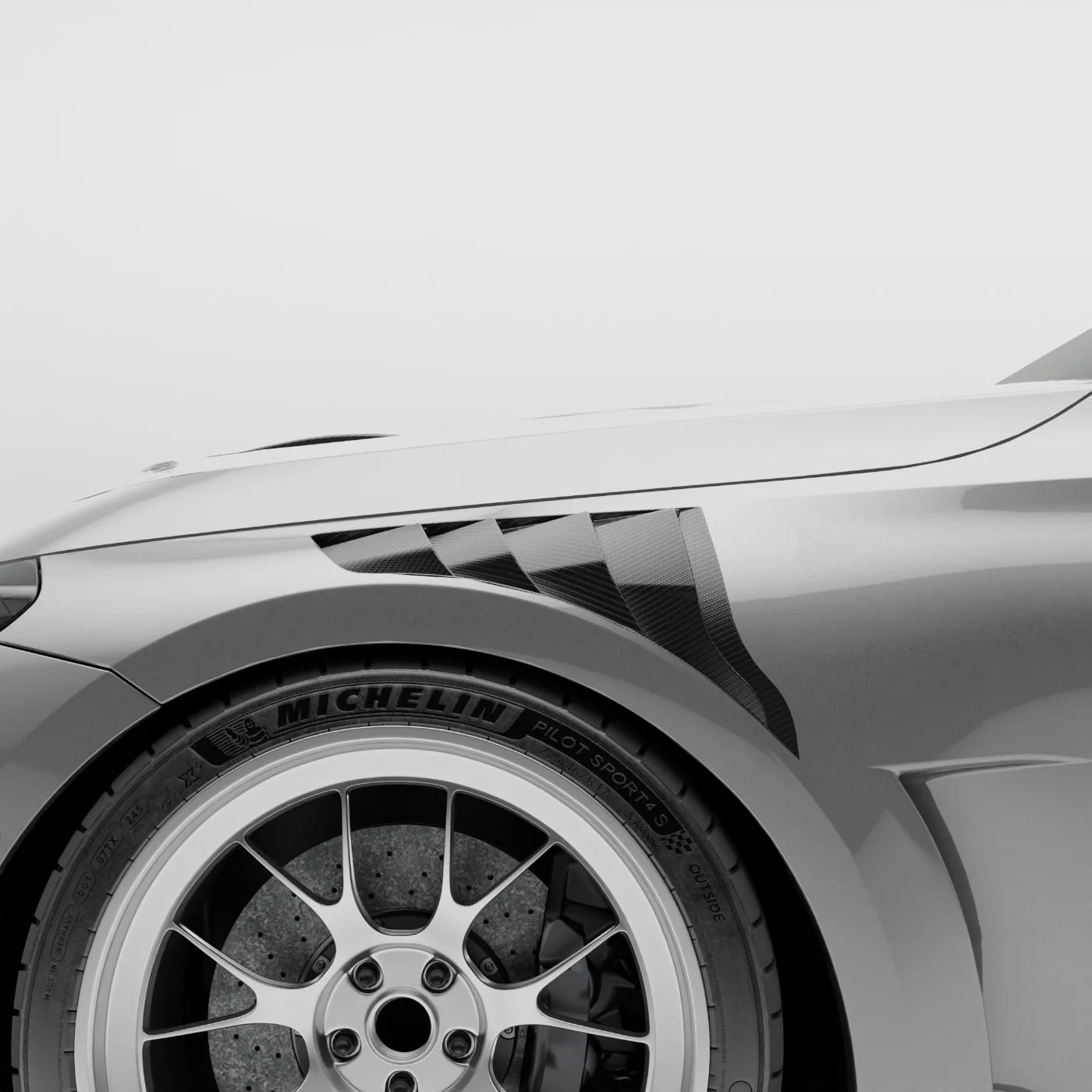 BMW RZ-R Pre-Preg Carbon Fiber Hybrid Front Fenders for G87 M2