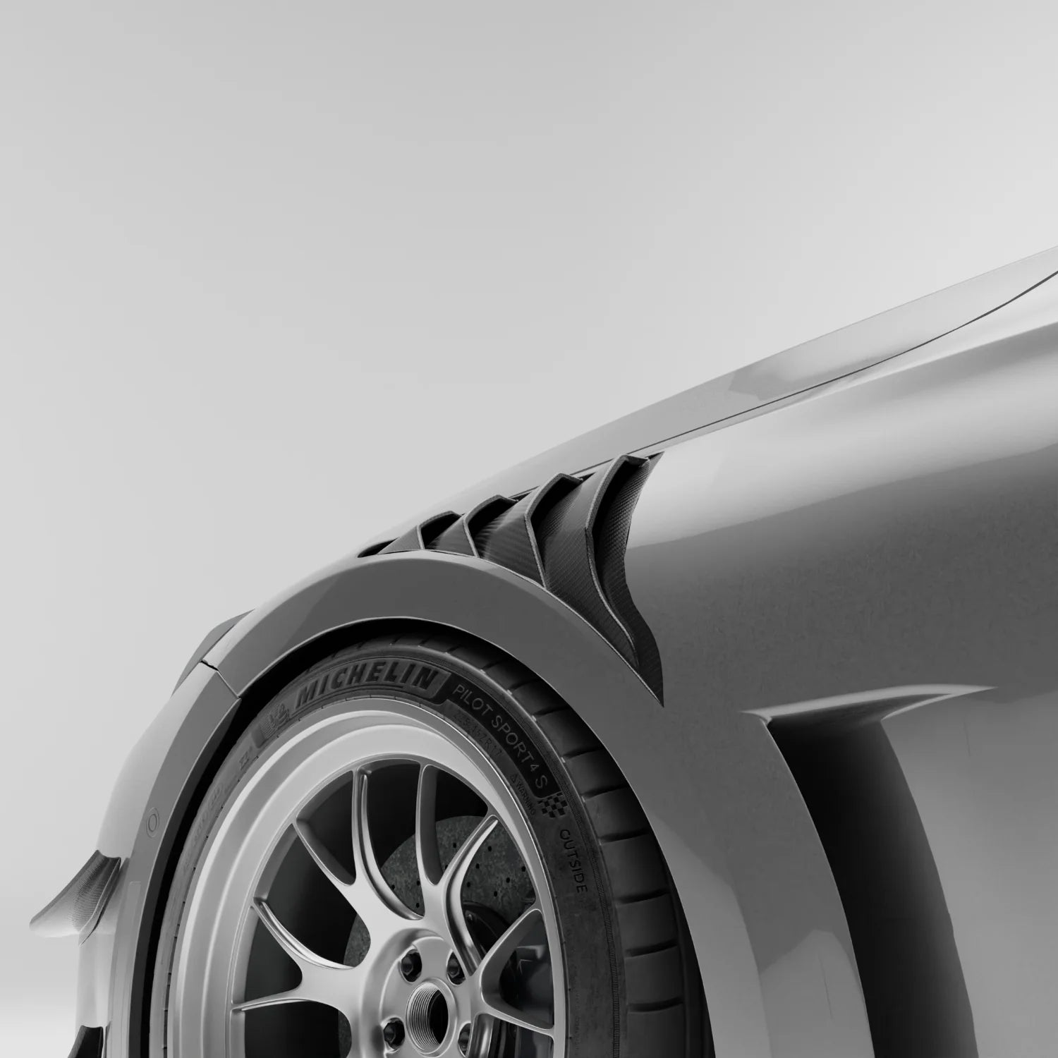 BMW RZ-R Pre-Preg Carbon Fiber Hybrid Front Fenders for G87 M2